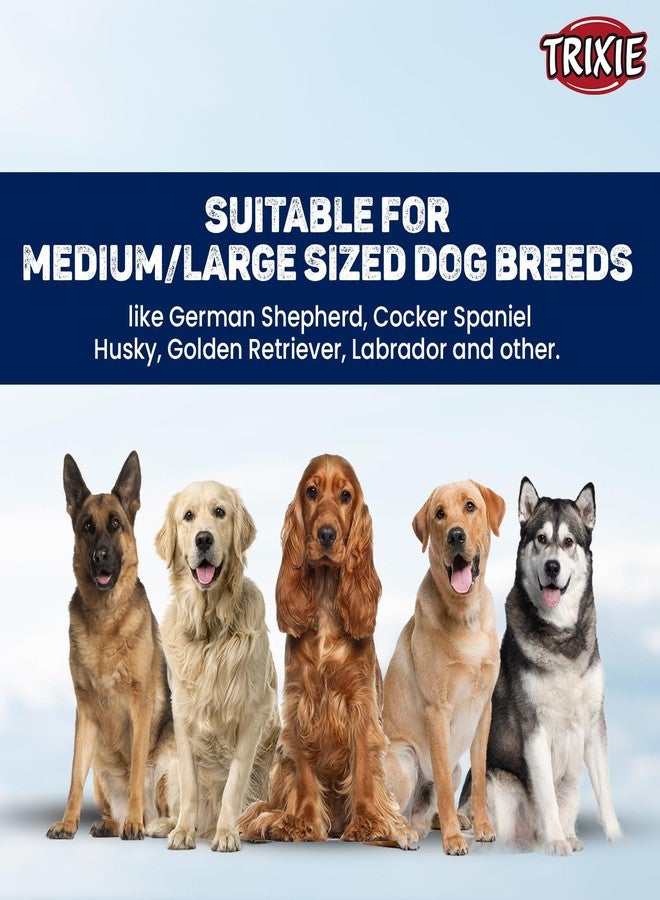 TRIXIE Nylon Extra Wide Premium Collar For Dogs, Adjustable Buckle Closure Dog Neck Belt, Durable And Tear Proof, Useful For Walking And Training (M-L, Black),40 cm,W_5 cm - Image 5